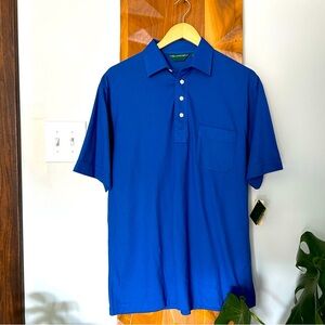 Vintage NWT Hill & Archer by Montgomery Ward Blue Polo Shirt Men’s S
